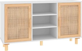 Biała komoda w stylu boho na nóżkach N0-H43