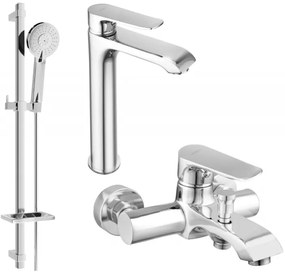 Mexen Pecos DQ40 zestaw wannowy, chrom - 72713DQ40-00