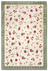 Zielony dywan z mieszanki bawełny ze świątecznym motywem 160x230 cm Toy's Delight Green Christmas – Villeroy&amp;Boch