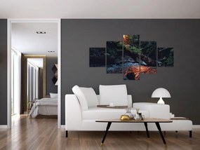Obraz górskiej rzeki (125x70 cm)