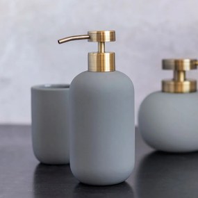 Zielony ceramiczny dozownik do mydła 200 ml Lotus – Mette Ditmer Denmark