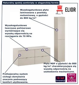 Zestaw mebli łazienkowych w kolorze kaszmiru P6-L54