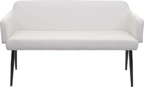 Ławka MCW-L13,  kremowo-biały