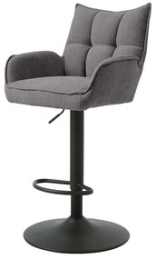Szare hokery z regulowaną wysokością zestaw 2 szt. Marilla – Unique Furniture