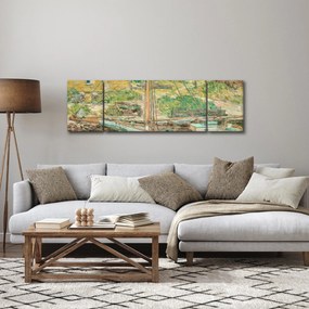 Obraz - Childe Hassam, Oyster Sloop, Cos Cob, reprodukcje (170x50 cm)