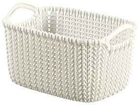 Biały koszyk Curver Knit, 3 l