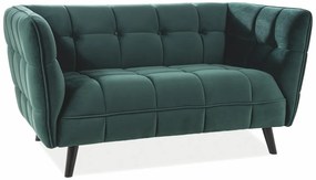 Sofa CASTELLO VELVET 2 zielona SIGNAL