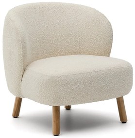 Kremowy fotel z materiału bouclé Ulit – Kave Home