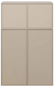 Kremowa szafa modułowa z litego drewna sosnowego 100x150 cm Daily – vtwonen
