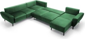 Narożnik BOSCO XL zestaw z elektryczną funkcją regulacji tkanina Monolith 37 Zielony WERSAL