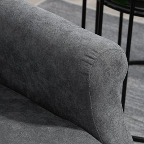HOMCOM Fotel relaksacyjny z funkcją leżenia i pomocą przy wstawaniu do 200kg ciemnoszary 72,5x94x109cm | Aosom PL