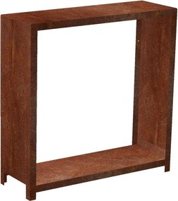 Stora Drewutnia ogrodowa 120 x 120 x 40 cm, corten CORGARDEN 1036