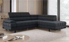 Narożnik SELVA L z funkcją spania i pojemnikiem Prawostronny w tkaninie AUSTIN 20 WERSAL