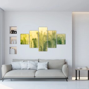 Obraz - Szczegół wiosennej mglistej przyrody (125x70 cm)