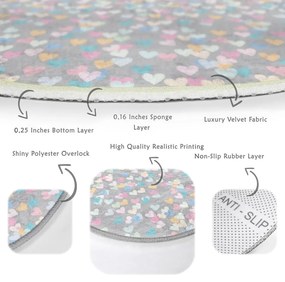 Jasnoszary dywan dziecięcy ø 100 cm Comfort – Mila Home