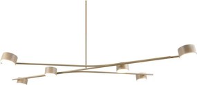 Beżowa metalowa lampa wisząca Coda – Trio Select