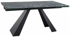 STÓŁ SALVADORE CERAMIC MORSKI VERDE ALPI/ CZARNY MAT (160-240)X90 SIGNAL