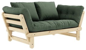 Sofa rozkładana Karup Design Beat Natural Clear/Olive Green