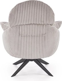 Obrotowy fotel wypoczynkowy z grubego sztruksu Merry 2