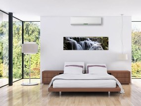 Obraz - Kaskady wodospadów (170x50 cm)