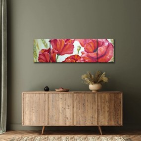 Obraz - Kwiaty maku (170x50 cm)