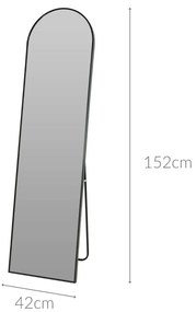 Stojące lustro z podparciem, 150 cm