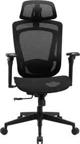 Fotel biurowy ergonomiczny siatkowy Basten, zgodny z normą BHP