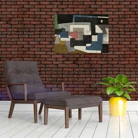 Obraz na szkle - Abstrakcja, kubizm (70x50 cm)
