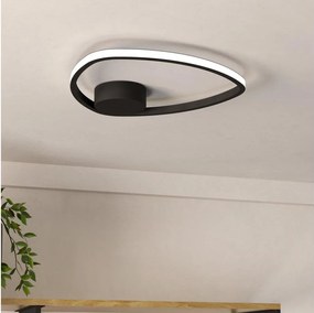 Eglo 902148 - Lampa sufitowa LED MOSCHELLA 9,7W/230V czarna