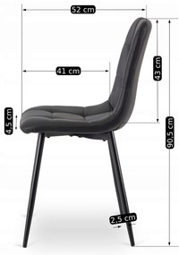 Zestaw Stół Okrągły Rozkładany HARRY 102-142 cm Dąb Artisan/Czarny i 6 Krzeseł z Ekoskóry DALVIN Czarnych Nowoczesnych Loft