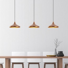 Lampa wisząca z metalowym kloszem ø 34 cm Barek – Opviq lights