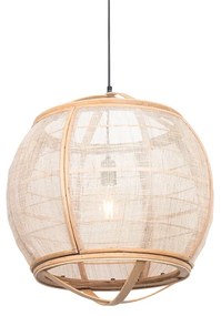 Orientalna lampa wisząca brązowa 50 cm - PascalKolonialny Oswietlenie wewnetrzne