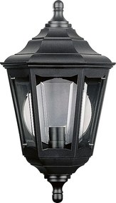 Kinkiet CLIC CLAC 6 w stylu klasycznym - wys. 44 cm x szer. 25 cm - E27 42W - poliamid - ip44 - czarny