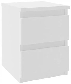 Biała minimalistyczna szafka nocna - Merfis