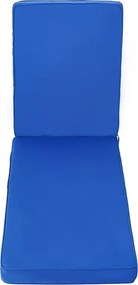 Poduszka na Leżak SucceBuy, 183x53,3 cm, Poduszka na Leżak Ogrodowy, Wodoodporny i Gruby, Odporny na Odbarwienia, z Owiązaniami, Niebieski