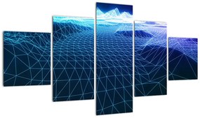 Obraz - Góry w modelu komputerowym (125x70 cm)