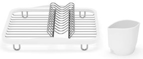 Biały stalowy ociekacz 36x28 cm Sinkin – Umbra