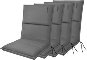 Doppler CITY 4419 - set 4 szt. poduszek na krzesło z niskim oparciem