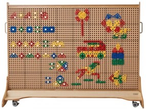 Masterkidz zestaw geometrycznych kształtów klocków do paneli ściennych stem 260 el.