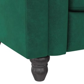 Ciemnozielona aksamitna rozkładana sofa 236 cm Felix – Støraa