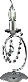 Magda Chromowana lampa stołowa z żelaza 1 światło H.27 Ø13 BL146-LT-CR