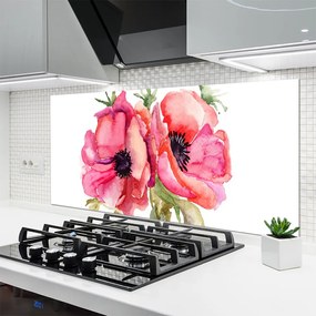 Panel nad blat kuchenny Subtelne Kwiaty W Akwareli