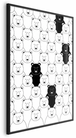 Plakat Obcy w stadzie 60x90 cm z ramą czarną bez marginesu ARTGEIST B