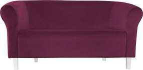 Sofa Milo tkanina Welur wygodna sofa tapicerowana do salonu i poczekalni : Kolor nogi - Biała, Kolor tkaniny - VELVET - MG02, Typ tkaniny - Velvet, Wysokość nogi - 15 cm