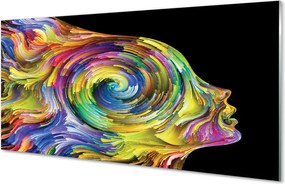 Szklany Panel Barwny Portret Kobiety