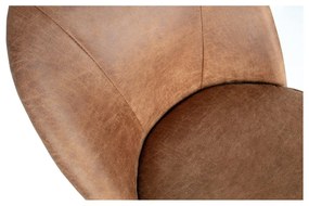 Koniakowe skórzane krzesła zestaw 2 szt. Vogue – BePureHome
