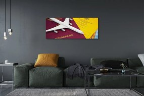 Obraz na płótnie Atrybuty Podróżnika: Paszport i Mapa