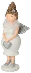 Figurka Angel Heart 30 cm silver