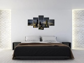 Obraz miasta w chmurach (125x70 cm)
