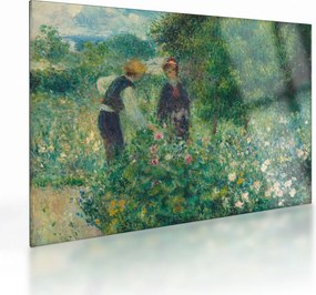 Obraz na szkle - Auguste Renoir, Picking Flowers, reprodukcje (70x50 cm)